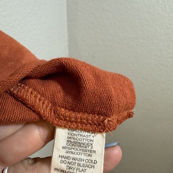 Peach Love Long Sleeve Cowgirl Graphic Sequins‎ Detailed Crop Sweatshirt MD - Picture 4 of 5